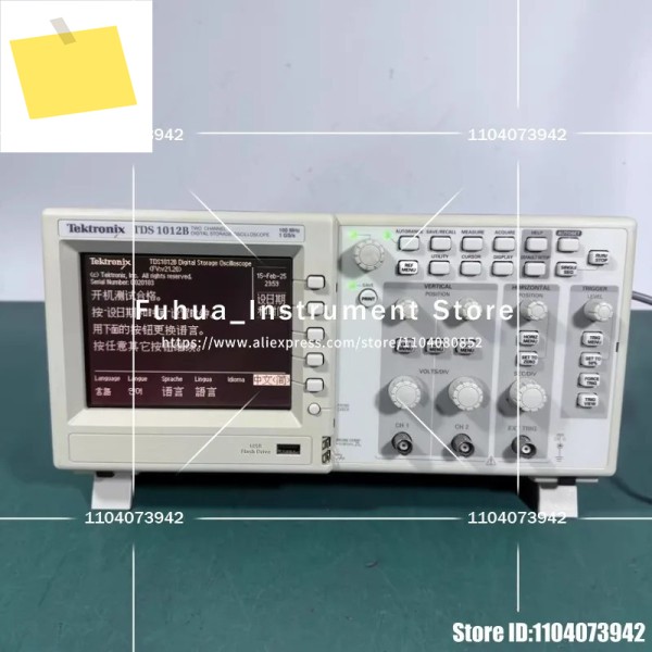 Tektronix TDS 1012B 100Mhz, 1GSas 오실로스코프 액세서리 없음 양호한 상태로 사용됨 제품 이미지