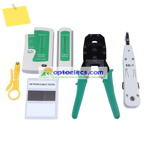 케이블 테스터 도구 키트 압착 RJ45 펀치 다운 RJ11 Cat5 와이어 라인 감지기, 제품 이미지