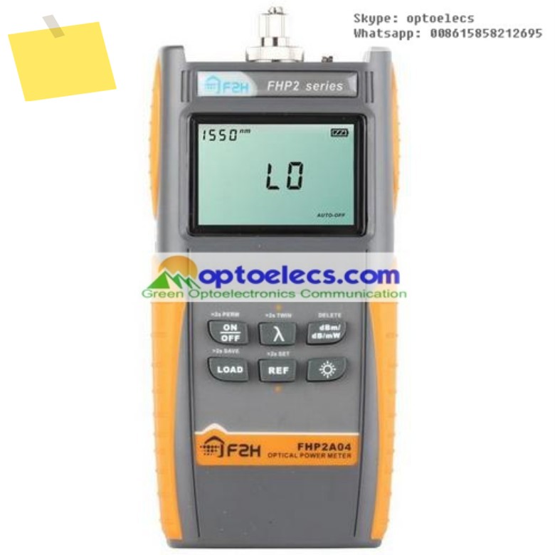 Grandway FHP-2A04 디럭스 옵티컬 파워 계량기, 850 1300 1490 1625nm -70 ~ + dB, 제품 이미지