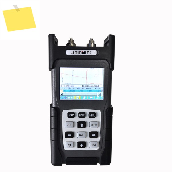 DHL 핸드헬드 OTDR JW3302B SM 1310 1550nm 28dB, 통합 VFL 5MW 터치 스크린, 광학 시간 영역 반사계 제품 이미지
