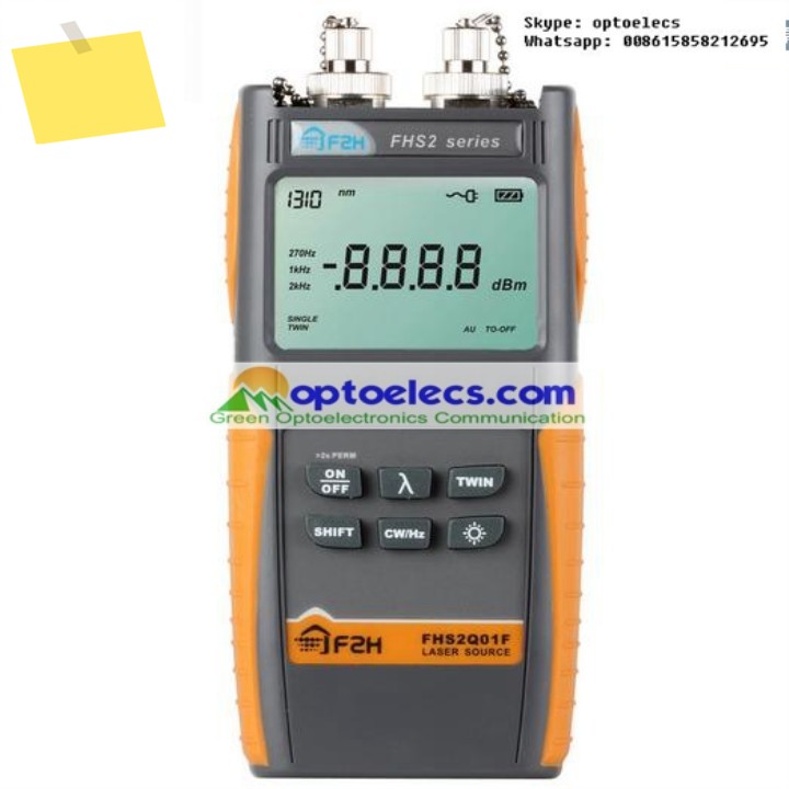 Grandway FHS-2Q01F 광학 레이저 소스광원, FCPC 커넥터, -5dbm, 850, 1300 제품 이미지