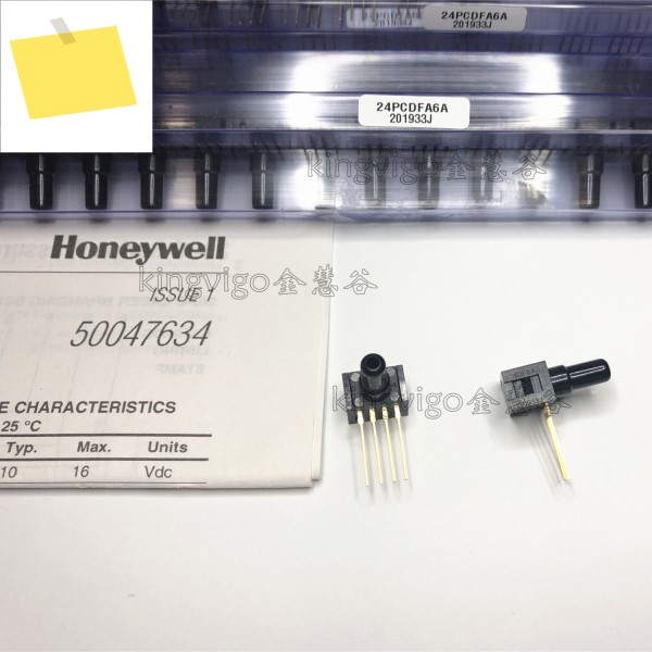 하니웰 센서 24PCDFA6A 비 보상비 증폭, 30 psi 압력 범위, 플루오로 실리콘 씰, 스트레이트 포트 제품 이미지