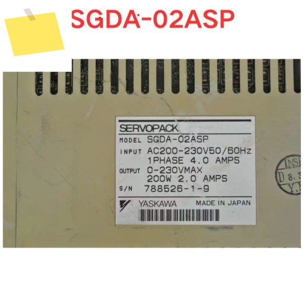 중고 SGDA-02ASP 서보 드라이버 기능 테스트 OK 제품 이미지
