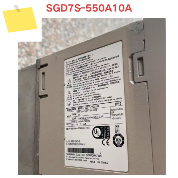 중고 SGD7S-550A10A 서보 드라이버 기능 테스트 OK 제품 이미지