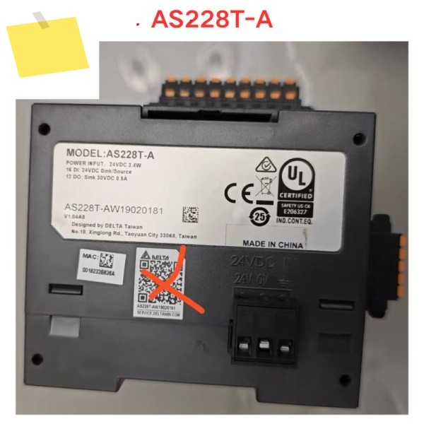 중고 AS228T-A 델타 PLC 프로그래머블 컨트롤러 기능 테스트 OK 제품 이미지