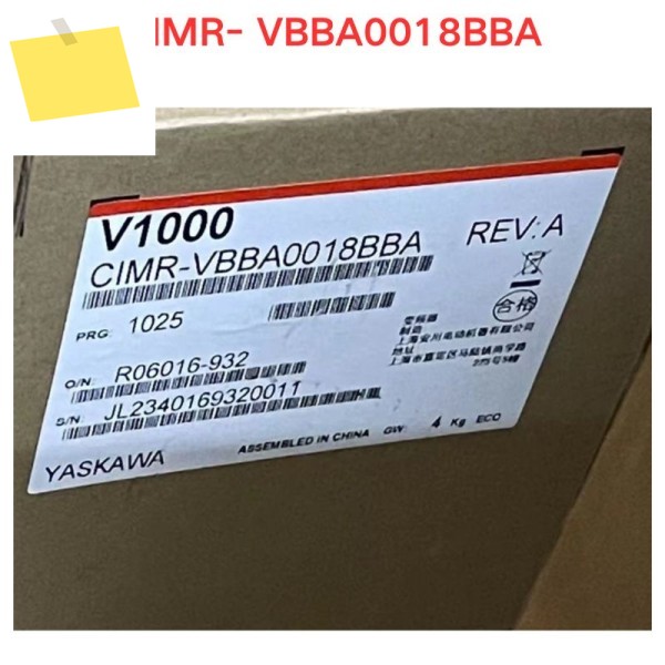신품 CIMR- VBBA0018BBA 주파수 변환기 제품 이미지