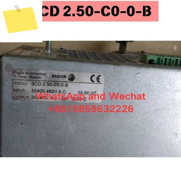 중고 SCD 2.50-C0-0-B 스핀들 드라이버, 기능 테스트 OK 제품 이미지