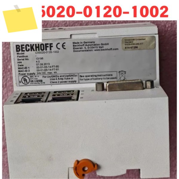 중고 CX5020-0120-1002 PLC 모듈형 기능 테스트 OK 제품 이미지