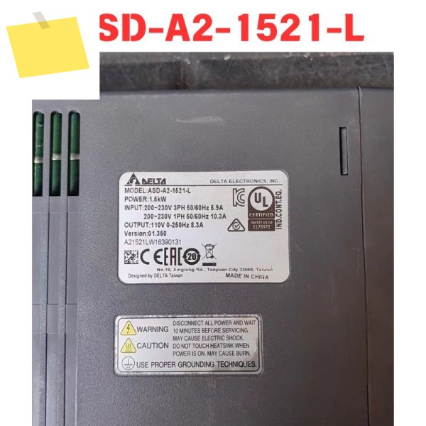 중고 ASD-A2-1521-L 서보 드라이버 기능 테스트 OK 제품 이미지