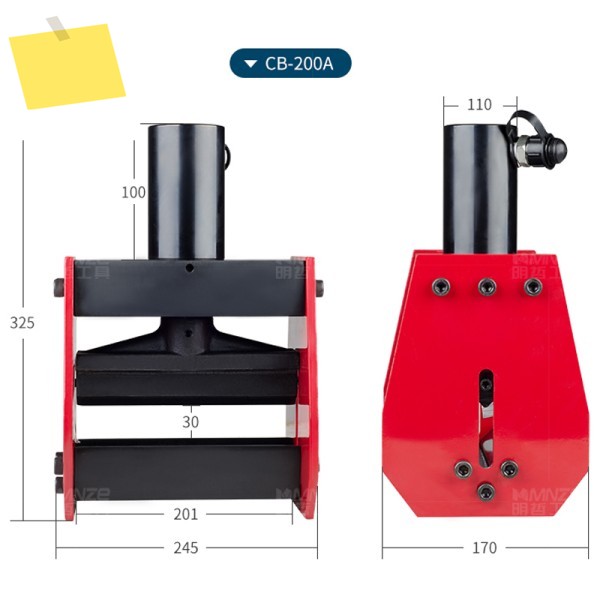 전기 벤딩 머신 CB-150D200A 수동 유압 구리 버스 바 가공 기계 제품 이미지