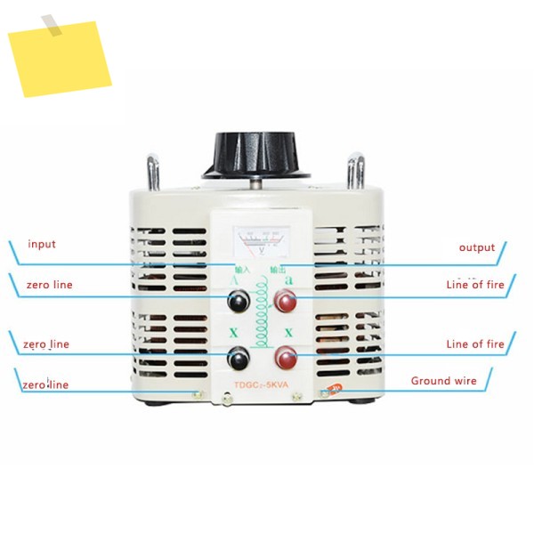 TDGC2-3KVA 전체 구리 수동 단상 전압 조정기 디지털 디스플레이 가능한 변압기 도란스 단일 접점 AC Reg 제품 이미지