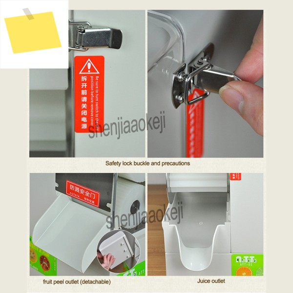 100w ATT-02 Kumquat 레몬 신선한 과즙기 완전 자동 높은 주스 상업용 기계 6L 용량 220v 제품 이미지