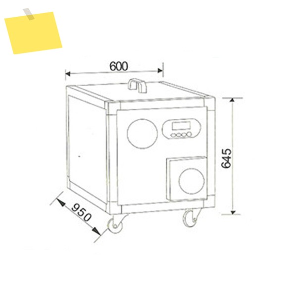 산업용 회전식 제습기 220V KAL-350 저온 기계 2.5KW 1PC 제품 이미지