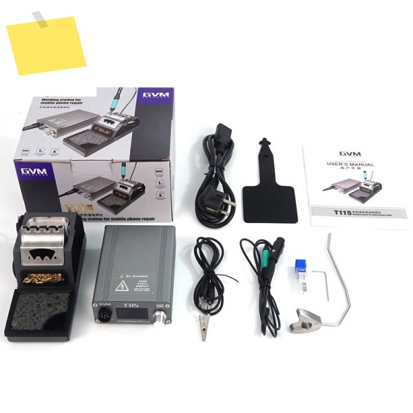45W 햇빛 GVM T115 납땜 스테이션, smd pcb에 적합 초미세 강력 용접, 자동 수면, 팁 제품 이미지