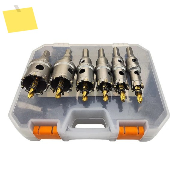 스테인레스 스틸 TCT 구멍 톱 세트에 대 한 6pcs 16-32mm 드릴링 크라운 금속 합금 철에 텅스텐 카바이드 팁 비트 제품 이미지