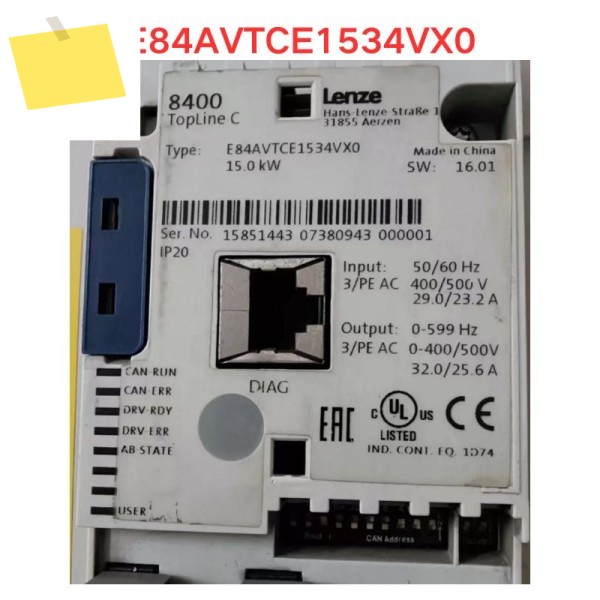 중고 E84AVTCE1534VX0 주파수 변환기 기능 테스트 OK 제품 이미지