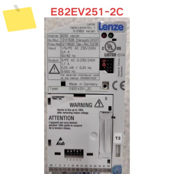 중고 E82EV251-2C 주파수 변환기 기능 테스트 OK 제품 이미지