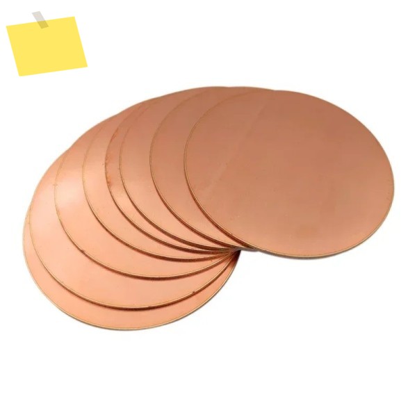 5PC T2 순수 구리 디스크 원형 플레이트 시트 1.5mm x CNC 가공용 냉각 제품 이미지