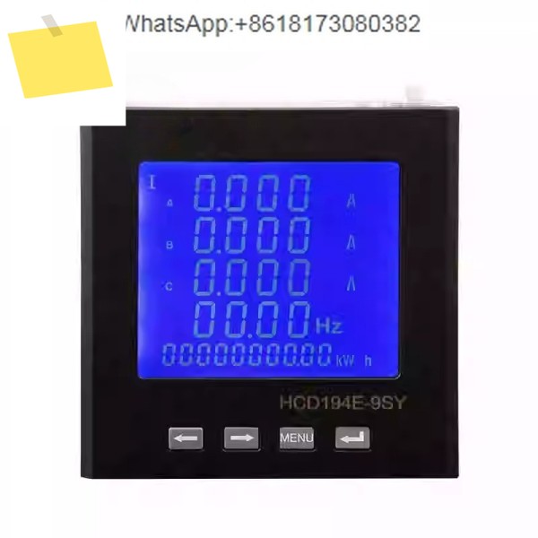 HCD194E-9SY 다기능 전력 계측기 LCD 삼상 전류 전압 주파수 역률 테이블 제품 이미지