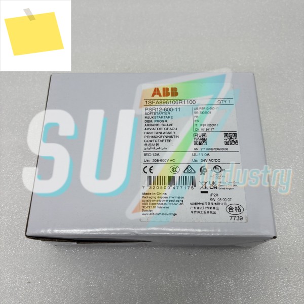 PSR12-600-11 1SFA 896106 R1100 소프트 스타터 박스 내 새 제품 제품 이미지