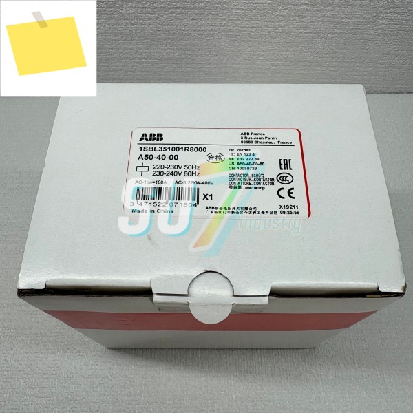 A50-40-00 220V 1SBL351001R8000 컨택터 새제품 제품 이미지