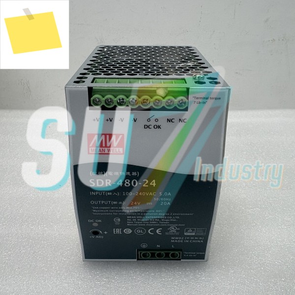 SDR-480-24 전원 공급 장치 박스 내 새 제품 제품 이미지