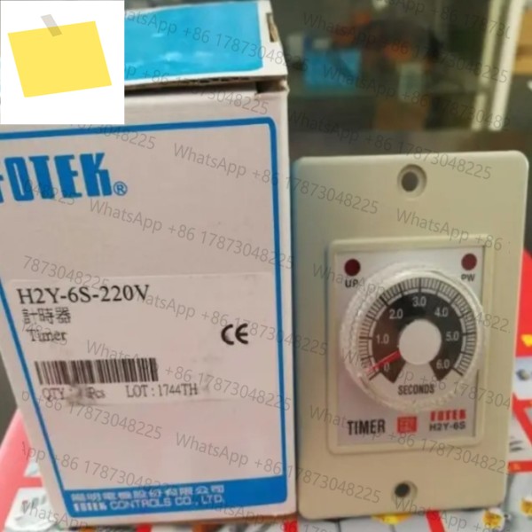 H2Y-6S-220V FOTEK 패널 판넬 판네루 유형 전원 켜기 지연 타이머 신품 원본 제품 이미지