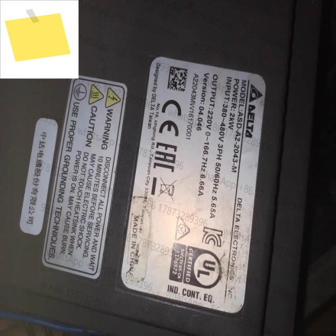 중고 서보 드라이브 ASD-A2-2043-M ASD A2 2043 M 정상 기능 테스트 완료 OK 제품 이미지