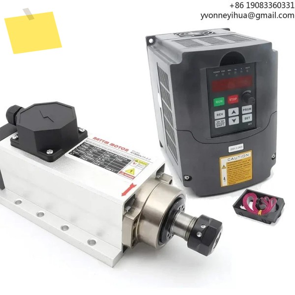 고품질 GDZ80x73-2.2 2.2kw Er20 24000rpm 공냉식 밀링 스핀들 인버터 포함 제품 이미지
