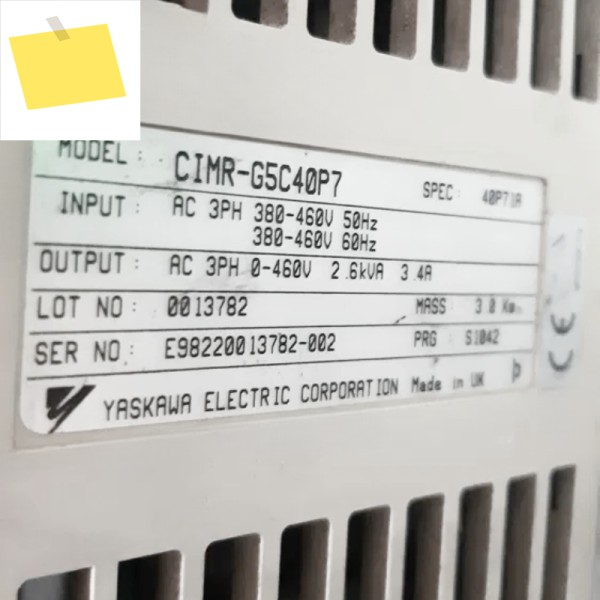 새제품 야스카와 CIMR-G5C40P7 G5 시리즈 인버터 제품 이미지