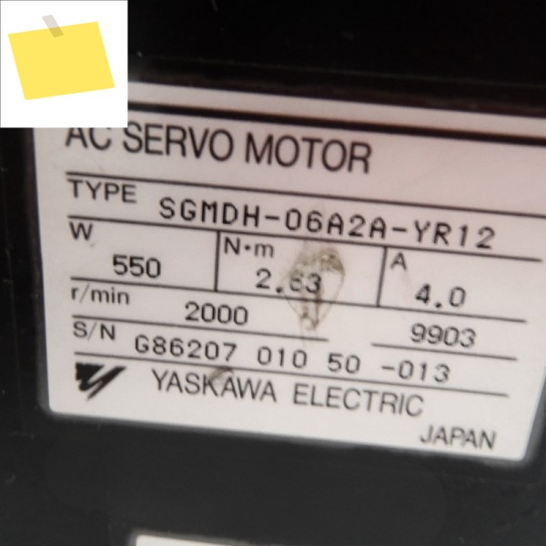 새제품 야스카와 SGMDH-06A2A-YR12 서보 모터 1년 보증 제품 이미지