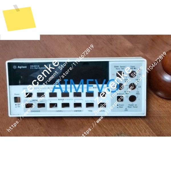 1PC 중고 애질런트 HP 34401A 디지털 멀티미터 전면 패널렌즈 포함 제품 이미지