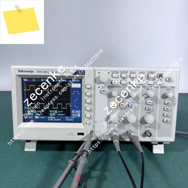 Tektronix TDS1012C-EDU 100Mhz 1GSs 컬러 디지털 오실로스코프 및 프로브 2개 제품 이미지