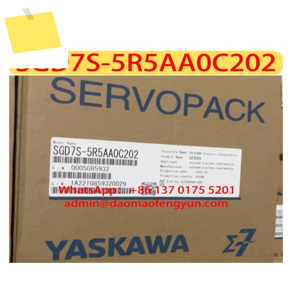 SGD7S-5R5AA0C202 신품 서보 드라이브 제품 이미지