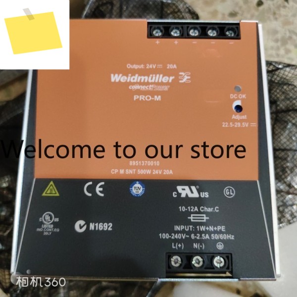 Weidmüller PRO-M 8951370010 CPMSNT500W 24V 20A 제품 이미지
