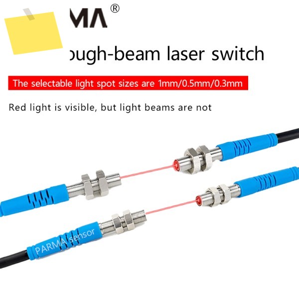 M5 레이저 빔 광전 스위치 센서 적외선 가시 광선 감지 작은 광점 선택 1mm0.5mm0.3mm 제품 이미지
