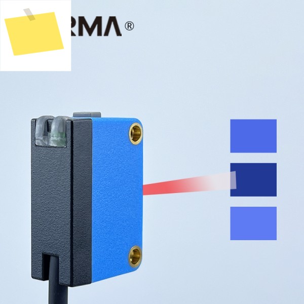 마크 센서 광학 컬러 마킹 라벨 대비 간단하고 쉬운 사용 12-24V DC NPN 감지 거리 10mm 제품 이미지
