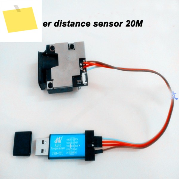 고정밀 레이저 센서, STC 마이크로 컨트롤러, 거리 측정 +-1, 20M, USB-TTL 직렬 포트 제품 이미지