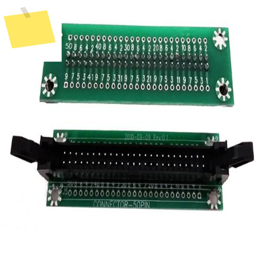 DC 커넥터 납땜 PCB 어댑터 보드, 2.54mm 피치 전송 50 핀, , 10 개 제품 이미지