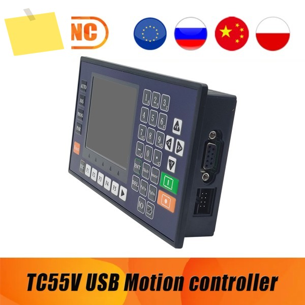MHTNC USB 모션 컨트롤러, 속도 조절 가능, 프로그래밍 서보, 스텝퍼 조각 라우터용, 1 축, 2 34 TC55V 제품 이미지