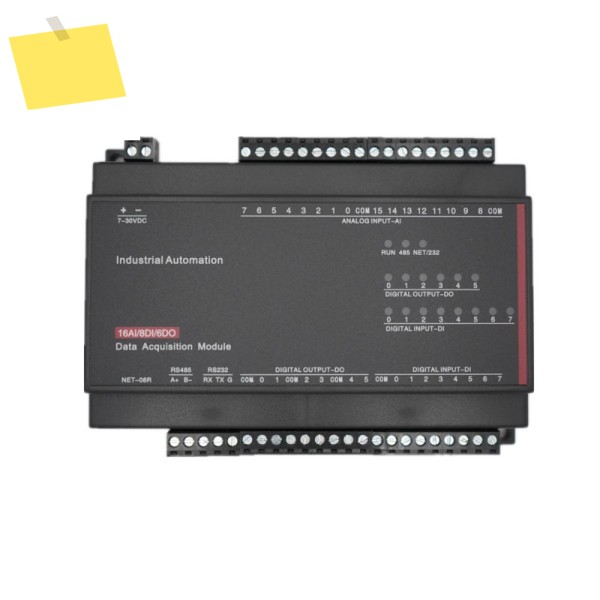 TCP-508R 16AI+8DI+6DO 결합 획득 모듈 ModbusTCP&RTU 이더넷 RS485 RS232 제품 이미지