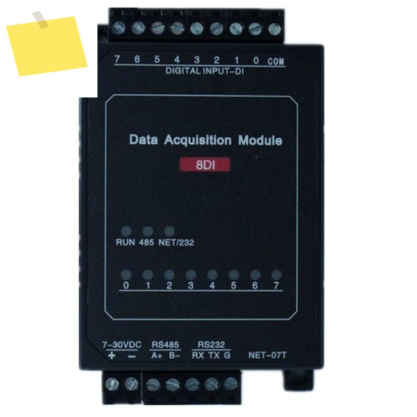 TCP-507T 8DI 이더넷 모듈 RS485 RS232 산업용 수집 제어 ModbusRTU UDP 프로토콜 IO 유닛 제품 이미지