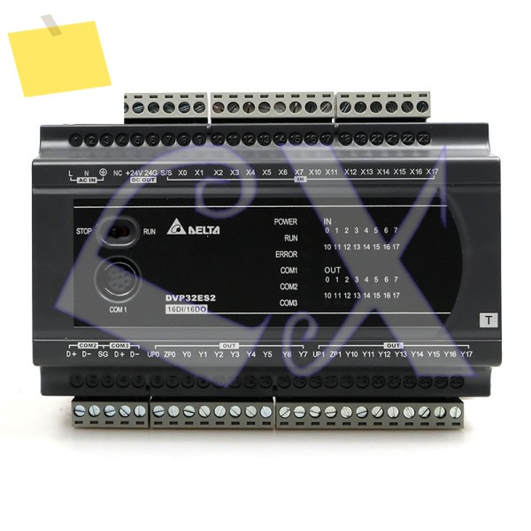 기존 Delta DVP32ES200T ES2 시리즈 100-240VAC 16DI PLC 프로그래밍 컨트롤러 박스 내 제품 이미지