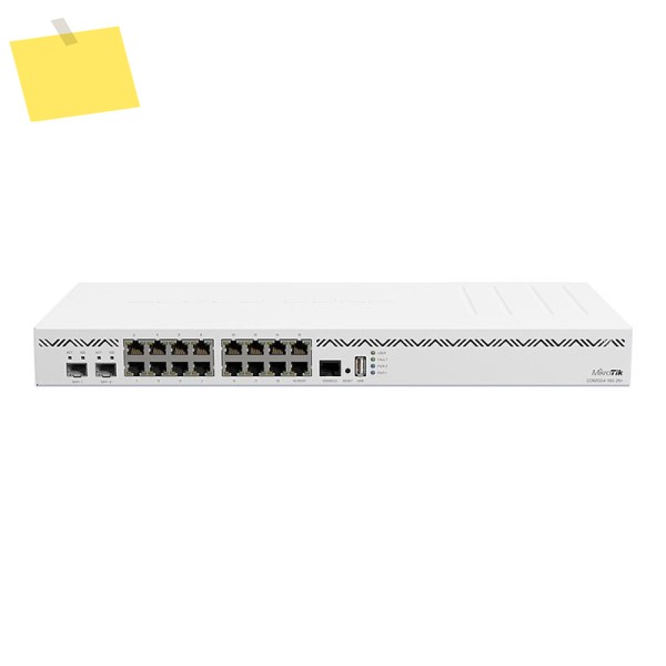 MikroTik CCR2004-16G-2S+ 랙 장착형 유선 라우터 스위치 제품 이미지