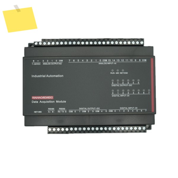 TCP-508S 16AI 4AO 8DI 6DO 아날로그 이더넷 수집 모듈 220V5A RS485 RS232 Modbus RTU & 제품 이미지