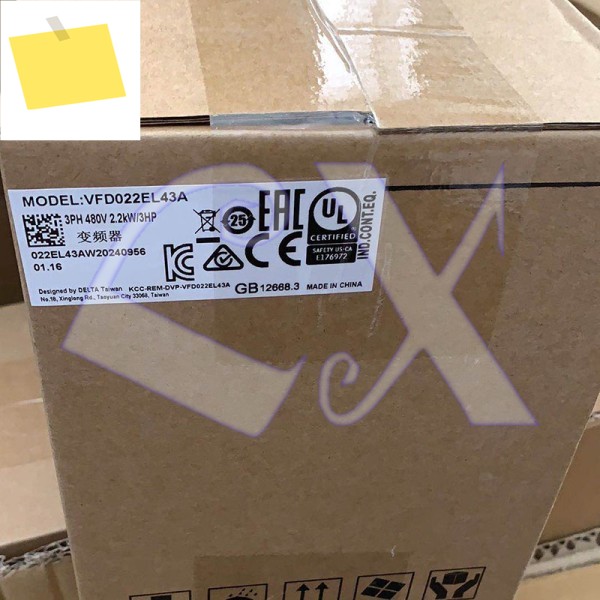 델타 인버터 워터 펌프 및 포장 기계, VFD022EL43A, 3 상, 380V, 2.2kW, 3HP, 0.1 ~ 600Hz 제품 이미지