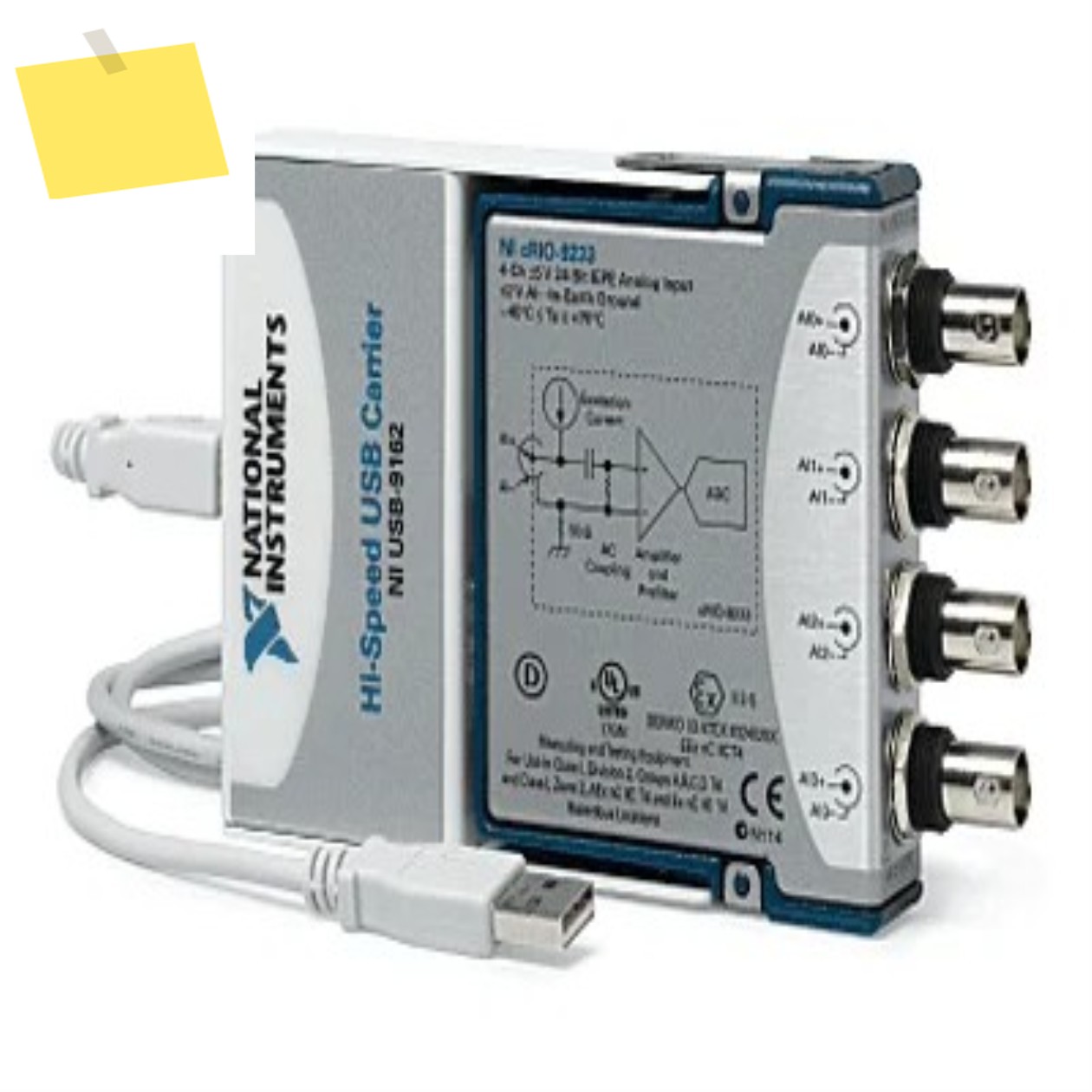 US NI USB-9233 동적 신호 획득 장치, 24 비트 779365-01, 언팩 제품 이미지