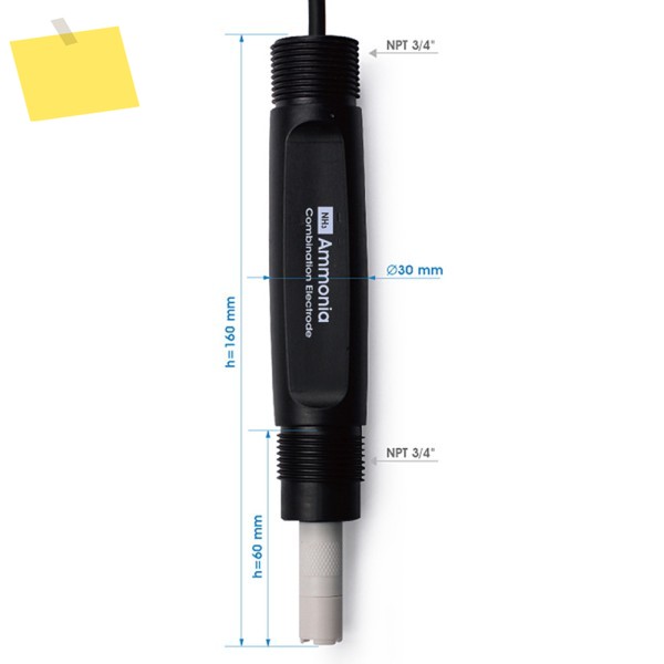 디지털 암모니아 가스 센서 NH3 이온 발전소, 양어장, 해수, 전기 도금, 생물학적 용도 rs485 modbus 제품 이미지