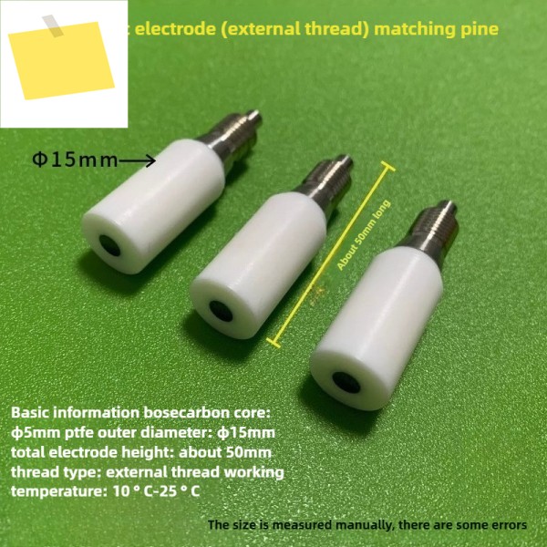 전기화학 응용3mm4mm5mm 회전 디스크 유리질 탄소 전극 제품 이미지