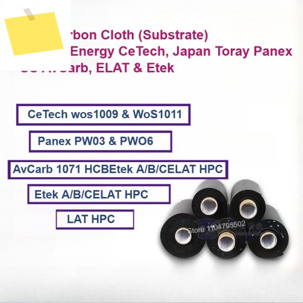 CeTech의 친수성 및 전도성 탄소천, W0S1009, AvCarb 1071 제품 이미지